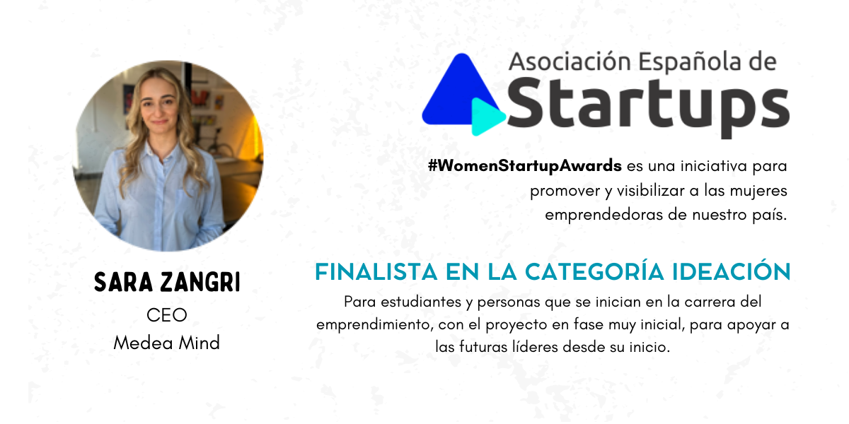 NUESTRA COMPLUEMPRENDEDORA SARA ZANGRI FINALISTA PREMIOS WOMEN STARTUPS AWARDS